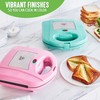 GreenLife Electric Waffle Sandwich Maker, Toaster, Panini Press with Healthy