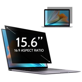 [1 Pack] Twugs Laptop Privacy Screen 15.6 Inch, for 16:9 Aspect Ratio Laptop Screen Privacy Shield, Anti-Glare & Blue Light Filter | Removable Privacy Shield | Screen Protector