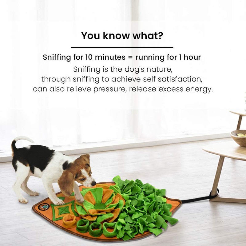 AWOOF Snuffle Mat for Dogs, Dog Cats Nosework Feeding Mat,