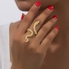 Inateannal Punk Snake Rings Open Adjustable Snake Rings Gothic Snake