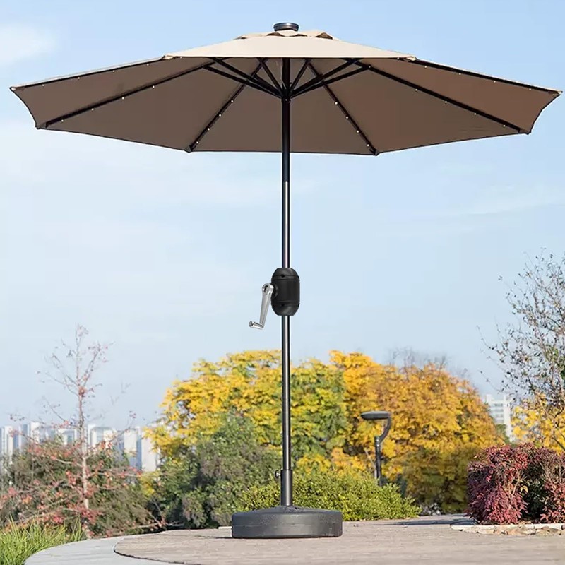 Outdoor Patio Umbrella Tilt Mechanism Crank with Rope Replacement Part
