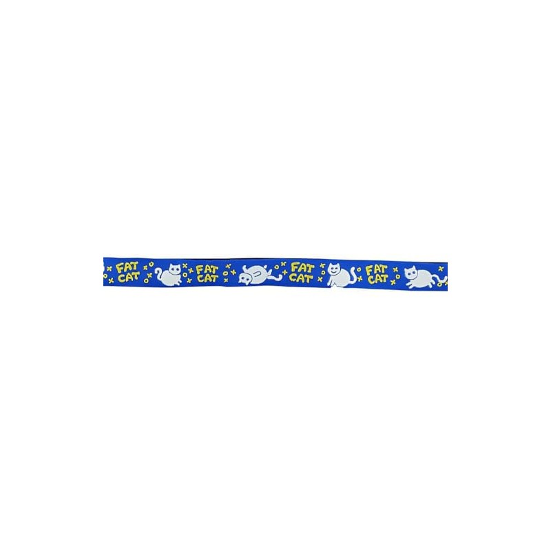 Beastie Band Cat Collar Fat Cat (Blue)