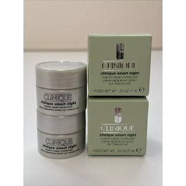 Clinique 2 X Clinique Smart Night Custom Repair Moisturizer Cream 0.24 oz/7 ml Each