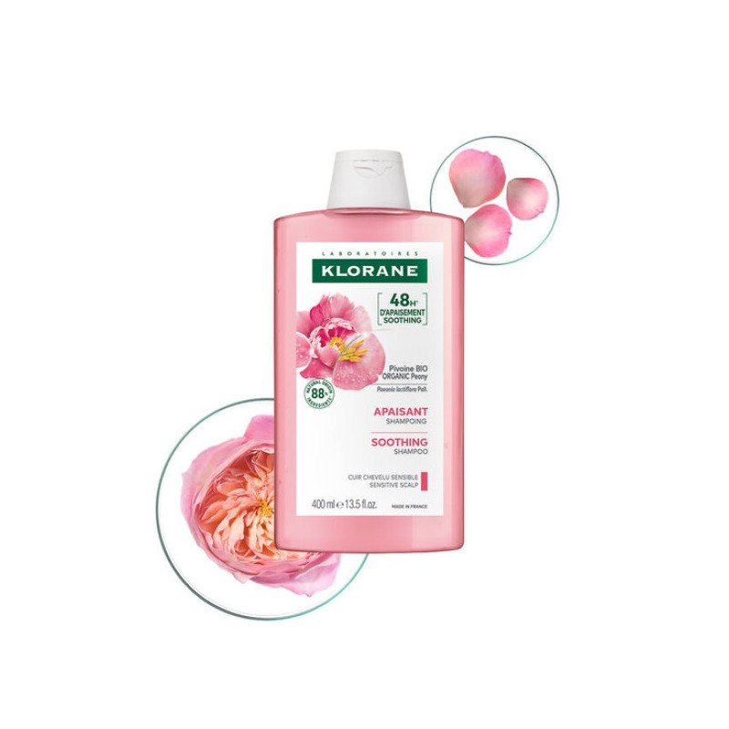 Klorane Peony Shampoo 400ml + Serum 100ml (+ Shampoo 100ml