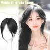Topper Middle Part Bangs - Side Fringe Fake Hair False