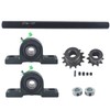 FUWTLP Jackshaft Go Kart Minibike Complete Jackshaft Kit 3/4" X