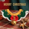 IDOLPET Christmas Cat Dog Bandana Collar Handmade Knitted Cat Dog