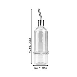 TOPINCN Alimentador de Agua del Loro Fuente de Agua Potable automática Boquilla de Acero Inoxidable Pezón Pájaro de Agua para Mascotas(S)