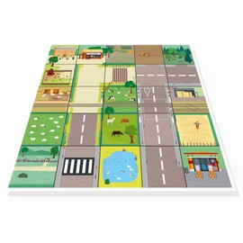 Countryside Mat Compatible and can Compliment with Bee-Bot and Blue-Bot Floor Robotics Activities (75 x 75 cm)