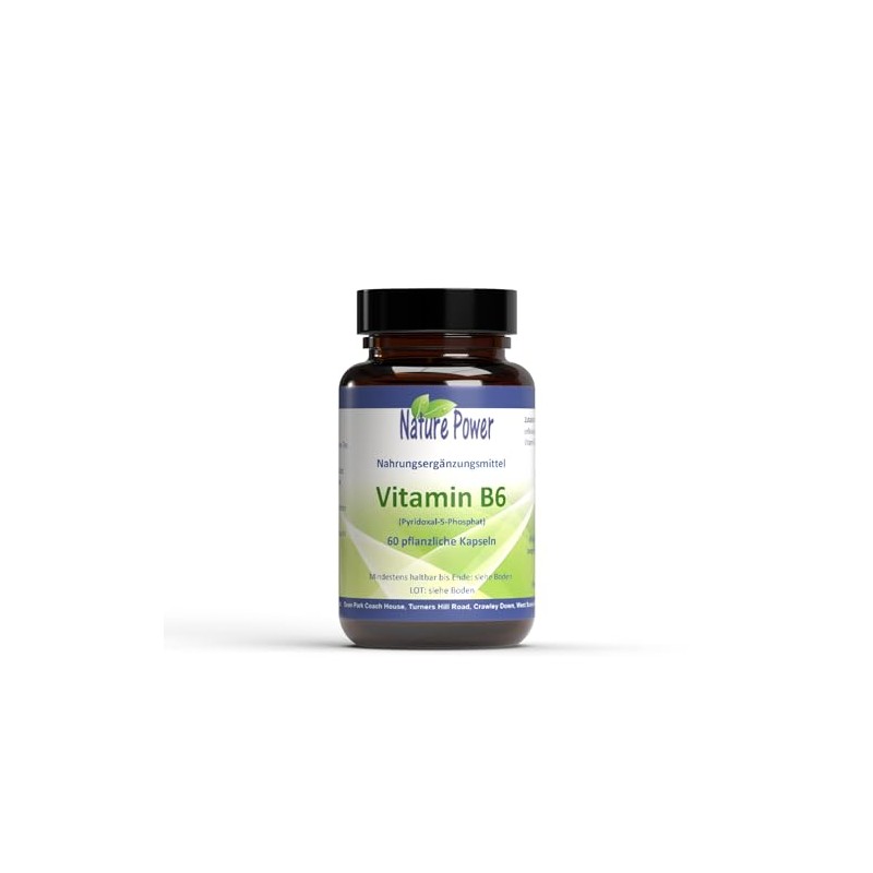 Vitamin B6 (Pyridoxine) | Pyridoxal 5-Phosphate | 60 Vegetable Capsules