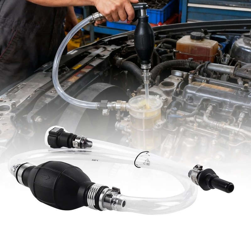 ACOLY Diesel Fuel Priming Bleeding Pump Tool with Oil Pipe,Manual
