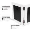 Tamolus 3 Vertical Horizontal Hinged Wood Picture Frame 4x6 and