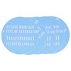 2 Sets Warning Wall Sticker Public Places Warning Sign for