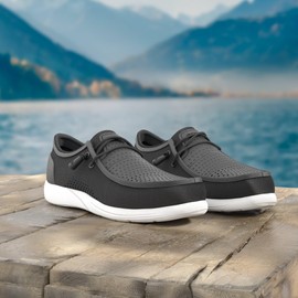 REEF Water Coast Men's Shoe, Water Friendly, Soft Footbed, Breathable, Non Marking Outsole, Black, 11