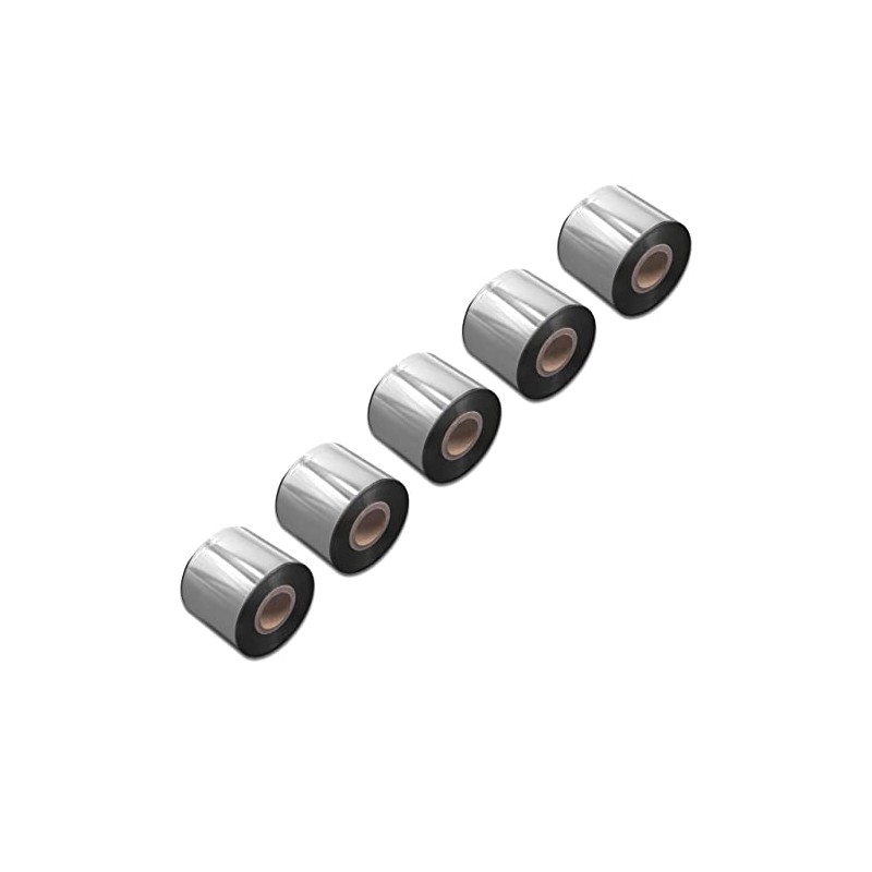 vhbw 5x Thermotransfer-Band kompatibel mit TSC TTP-344M Plus, TTP-344M Pro