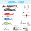 Genki Doll Workshop Koinobori Golden Longevity Carp Streamer, 4.9 ft