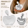 White Silver Mini Hugging Couple Statue Ceramic Lover Figurine Home