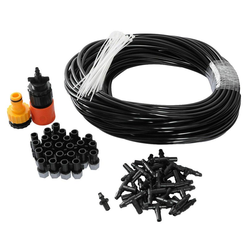 2RZ Misting Cooling System Kit, Irrigation System 82FT(25M) Misting Line