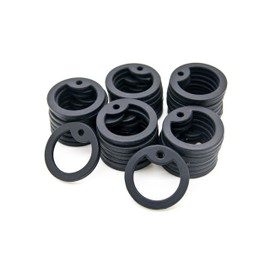 50pcs Military Army Dog Tag Silencer Silicone/Rubber Silencer Black Color