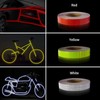 WENFUMUSIC 3 Rolls Reflective Tape Reflective Warning Tape Outdoor Waterproof