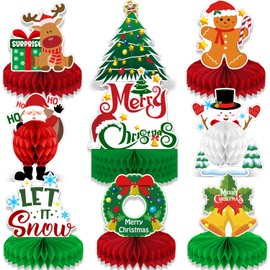 Christmas Table Centerpiece, Christmas Party Decorations, Christmas Table Decorations, Christmas Centerpieces for Tables, 9Pcs