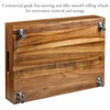 MyGift 24 Inch Premium Acacia Solid Wood Under Bed Storage