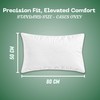 Mikanzo Pair of Quilted Zippered Pillow Protectors, 2 x Standard