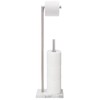 Free Standing Toilet Paper Holder Stand with Reserve, Heavy Weighted