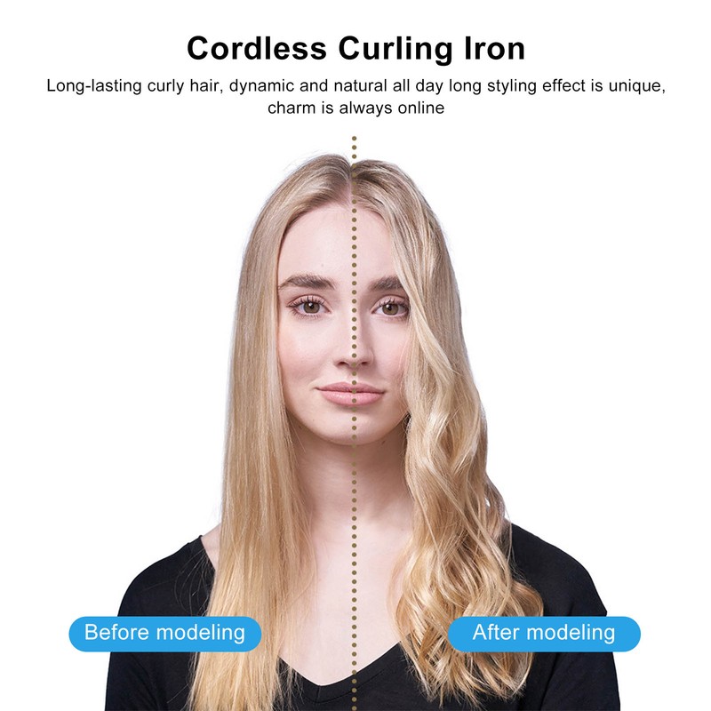 Curling Iron Portable Gradient Color Smart Wet Dry Dual Use