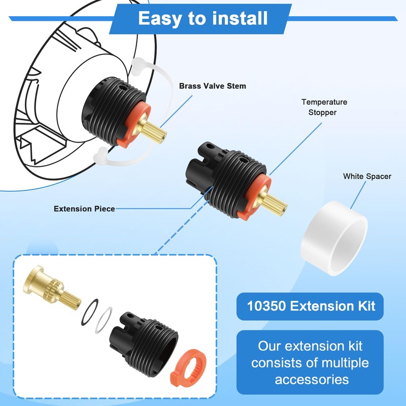 10350-NA Extension Deep Rough Kit Compatible with Kohler GP800881, K-8305