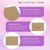 Packpal 50PACK 5x7 Envelopes for Invitations, Brown A7 Envelopes, Perfect