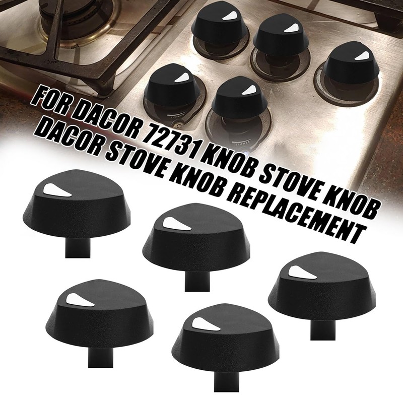 YIBEICO 5Pcs Upgraded Version Stove Knob for Dacor 72731, ABS