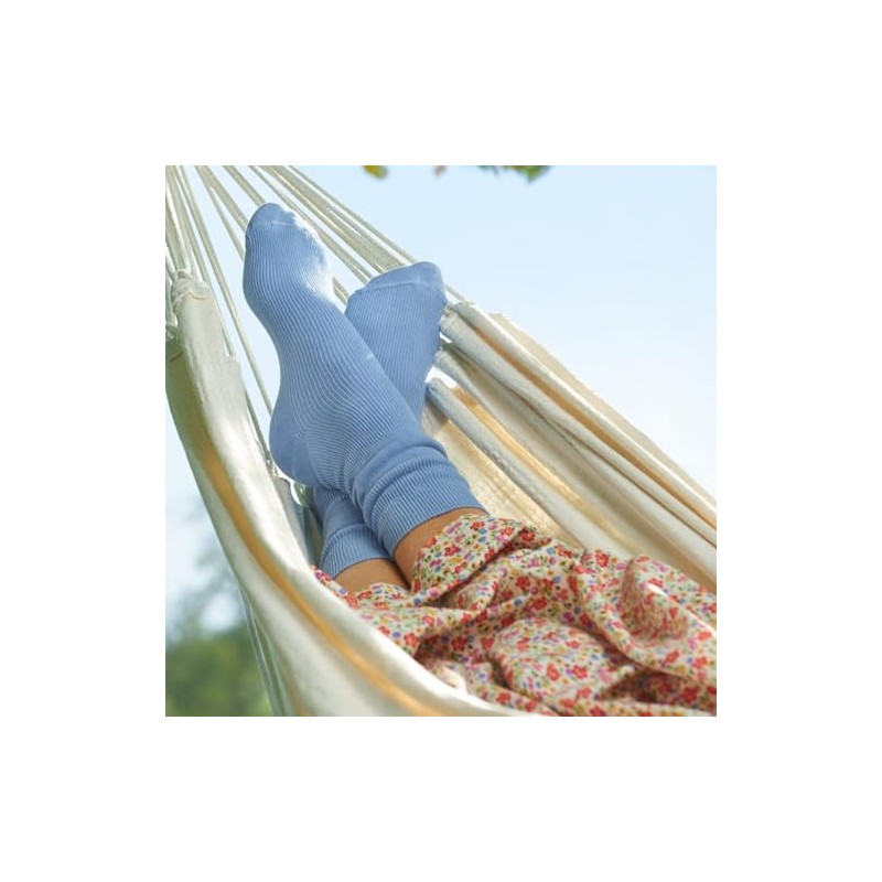 Cosyfeet Cotton‑rich Softhold® Socks - Oatmeal - M