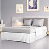 PiccoCasa Bed Skirt Polyester Solid Western Style Scandinavian Retro Simple