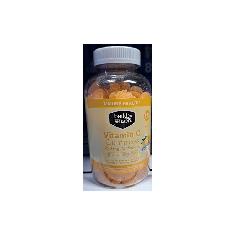 berkley jensen Vitamin C Orange Gummy, Orange Flavor 250 mg