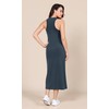 ODODOS Modal Soft Front Split Midi Dress for Women, V