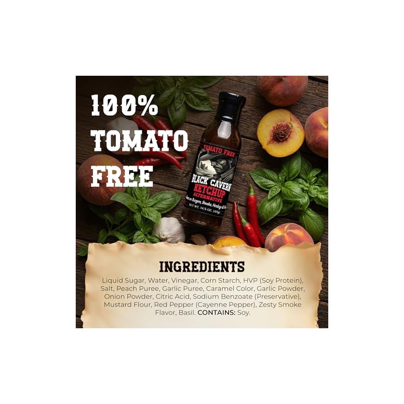 Black Cavern – The Ketchup Alternative, Tomato-Free Sauce, No HFCS,