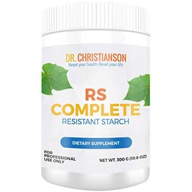 Dr. Christianson RS Complete - Resistant Starch Powder with Organic Green Banana Flour - Non-GMO + Dairy-Free Fiber Powder Supplement - The Metabolism Reset Diet (30 Servings / 300g)