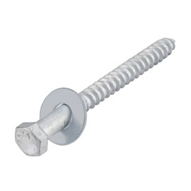 HROMIGRY 3/8" x 3" Lag Bolts (50 Pcs) Lag Screws for Wood, Hot Dip Galvanized, Hex Head with Washers