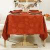Softalker Fall Jacquard Tablecloth - Thanksgiving Maple Pumpkin Rectangle Table