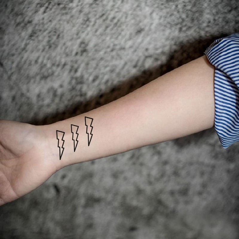 Oottati Small Cute Temporary Tattoo Sticker Set of 2 -