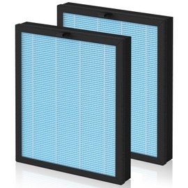 MJ005H Replacement Filter Compatible with POMORON Model MJ005H Air Purifier, 4-Stage Filtration, H13 True HEPA Filter and Activated Carbon, MJ005H-RF, 2 Pack