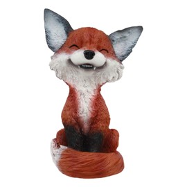 Ebros Sinister Pets Collector TeeHee Grinning Sly Fox Figurine 4.25"H Red Fox Figurine