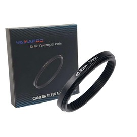 YAMAFOO 40.5mm to 37mm Step-Up Ring/Step Down Rings Filter Adapter for All Brands UV ND CPL Metal Ring Step-Up Rings Adapter Filter,Black(40.5-37)