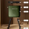 Denash Tall Trash Can with Wheels, 15L Large Capacity Narrow