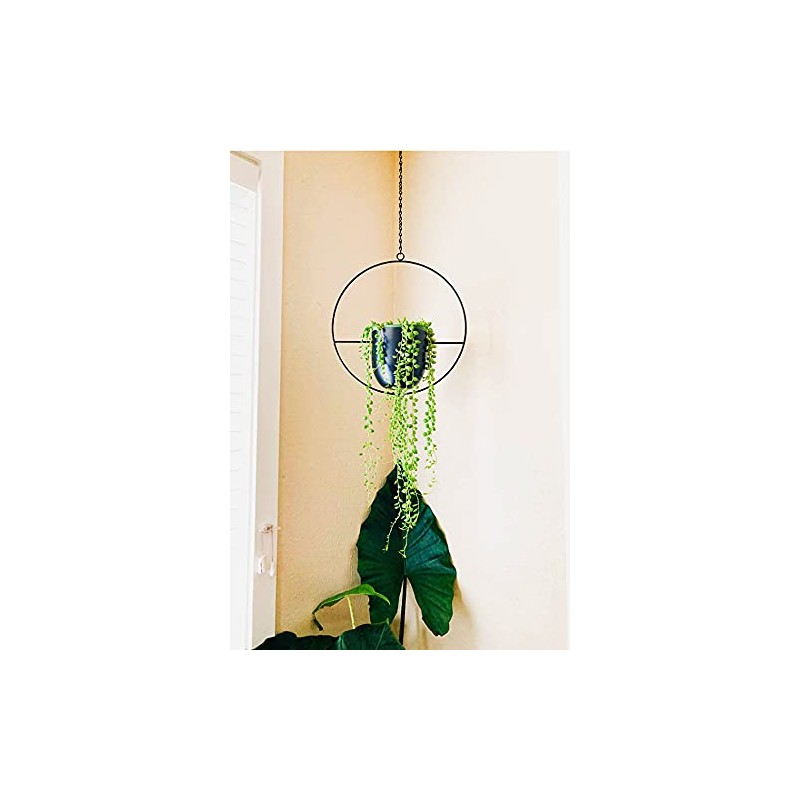 Hanging Planter for Indoor Plants Metal Mid Century Minimalist Wall