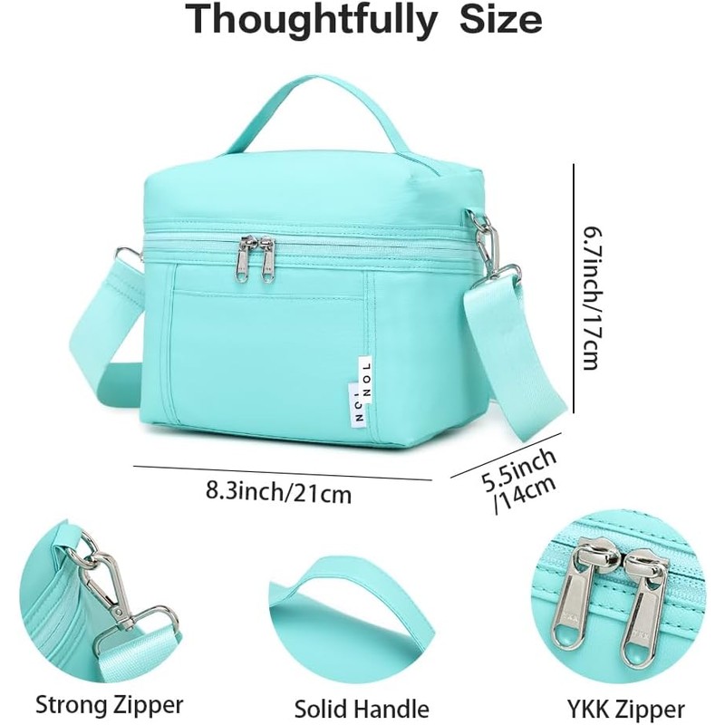 NOL Natural Organic Lifestyle Insulated Lunch Bags for Women Cooler