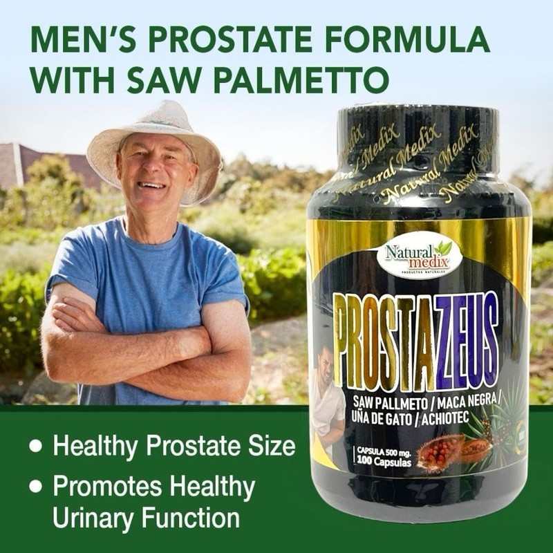Prostazeus Complex Formula – Natural Prostate Support with Saw Palmetto,