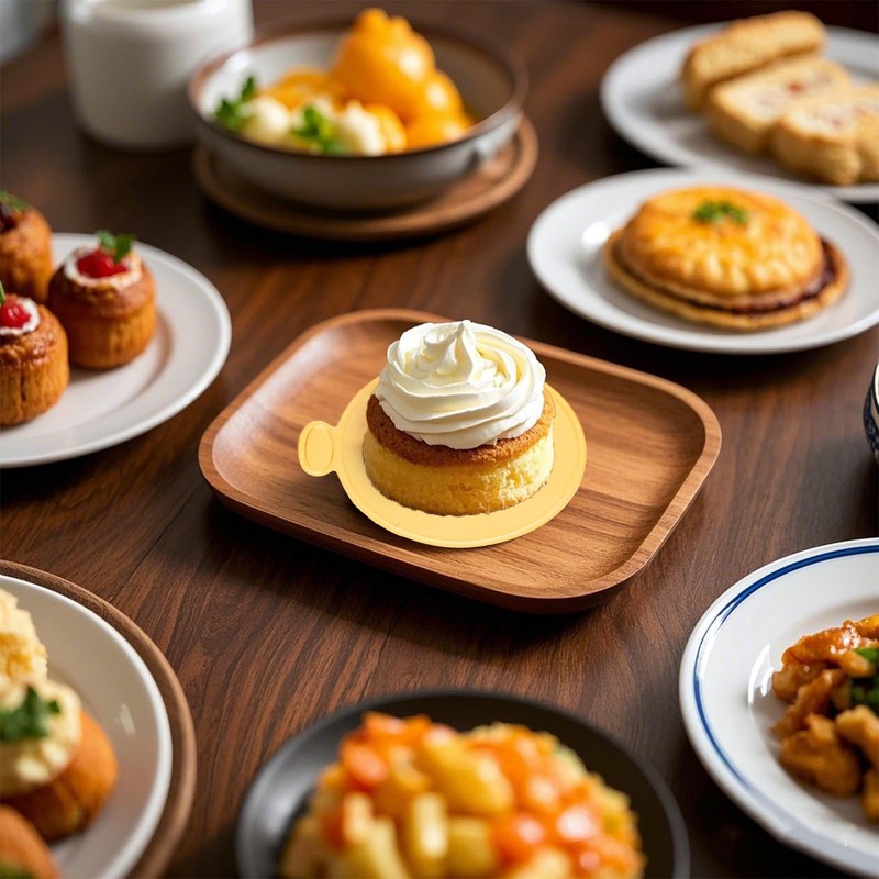 100pcs Mini Cake Boards 3.5 inch Round Gold Cake Base