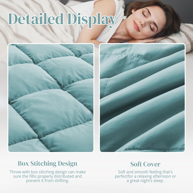 Peace nest Down Throw Blankets for Couch 50x70 Down Blanket